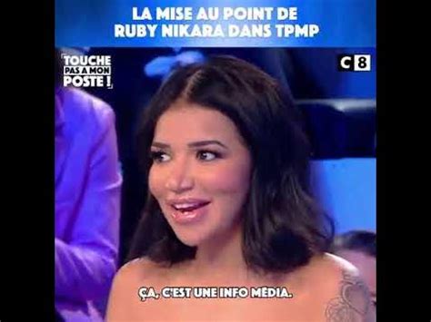 culotte de ruby nikara|Ruby Nikara sans culotte sur le plateau TV